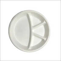 Compartment Biodegradable Plate With Lid - 11 Inch 4CP Eco-Friendly Bagasse Material Durable & Food Safe