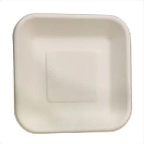 Sugarcane Biodegradable Square Plate