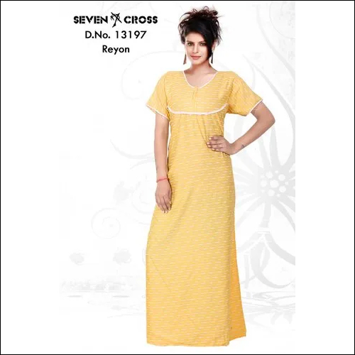 Yellow Rayon Nightgown