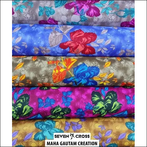 Multicolour Prosin Nighty Cotton Fabric