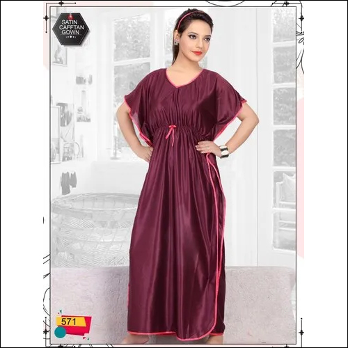 Satin Kaftan Nighty