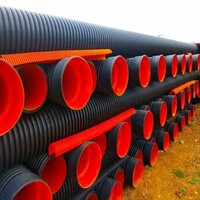 75MM HDPE Double Wall Corrugated Pipes