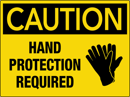Safety Hand Gloves Signage