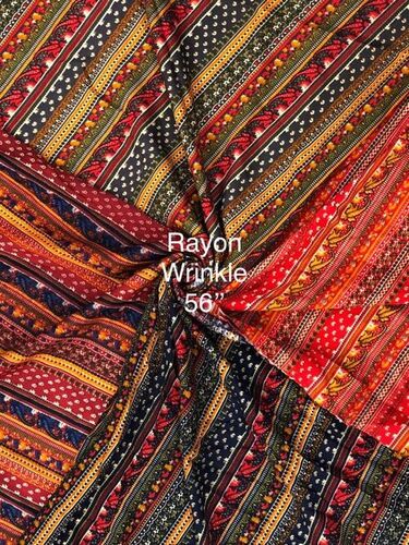 Rayon Fabric - Color: Multicolor