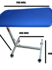 Overbed Table Adjustable By Gear Handle (ABS Top)