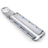 Aluminium Scoop Stretcher - Stainless Steel, Standard Size, Silver Color | Modern Design, Durable Build, Polished Finishing