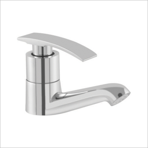 Silver Showy Single Lever Basin Tap