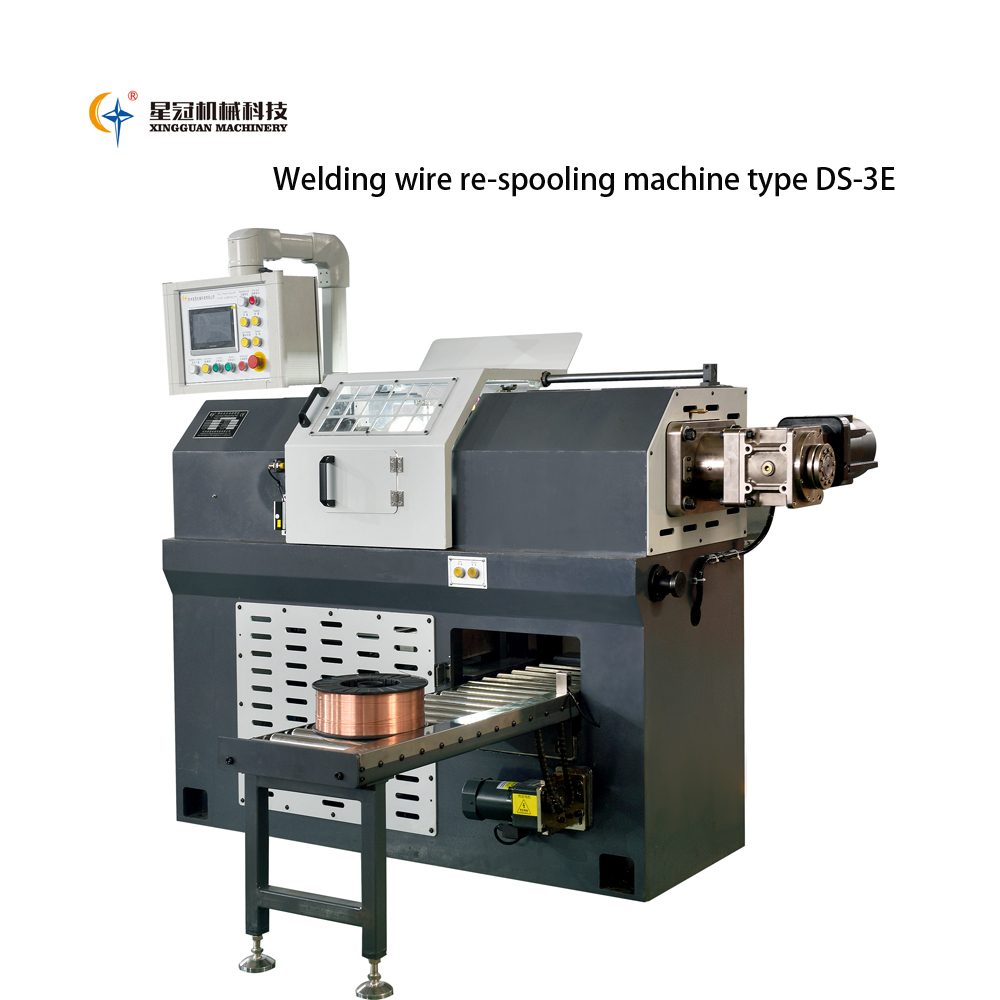 welding wire re-spooling layer winding machine
