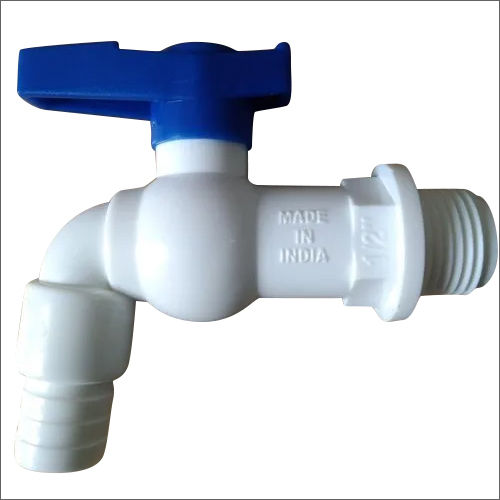 Blue And White Round Upvc Nozzle Cock