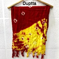 Womens Rayon cotton With Jhalar border Dupatta...