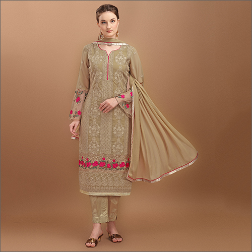 Modern Semi Stitched Georgette Pant Suit