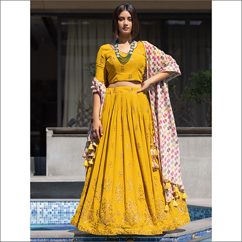 Readymade Georgette Lahenga