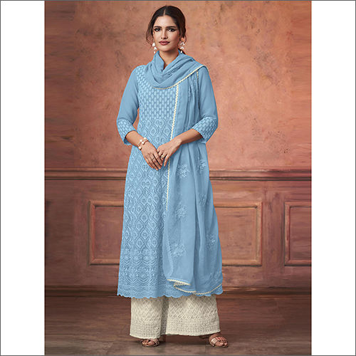 Ladies Kurti With Georgette Dupatta