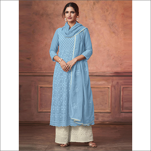 Ladies Kurti With Georgette Dupatta