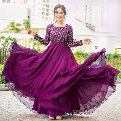 wOMENS NEW DESIGNER  EMBROIDERED ANARKALI GOWNs...