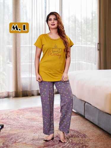 Womens Heavy Hosiery Cotton Print Night Dress...