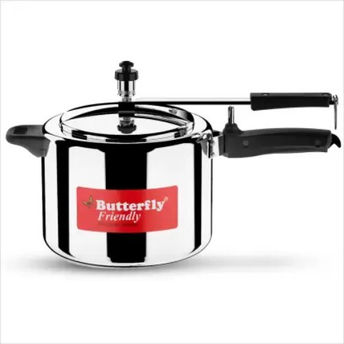 Silver Butterfly Friendly 5 L Induction Bottom Pressure Cooker