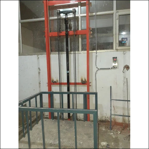 Steel Ms Single Mast Hydraulic Goods Lift