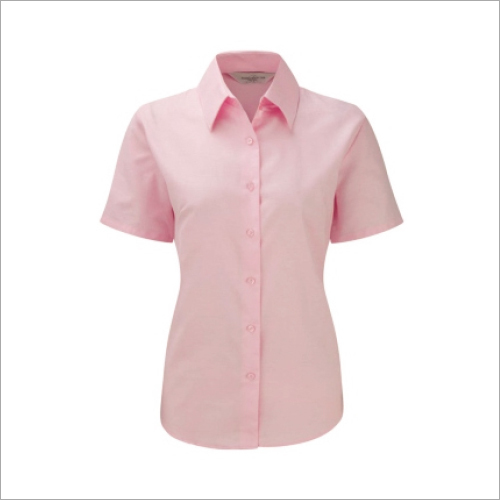 Pink Womens Short Sleeve Shirt