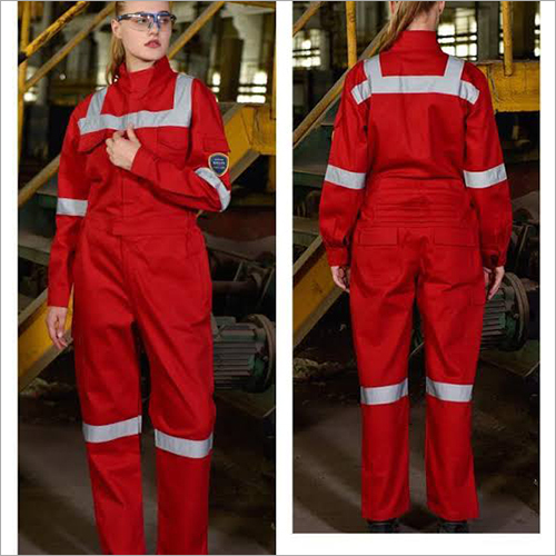 Red Cotton Coveralls