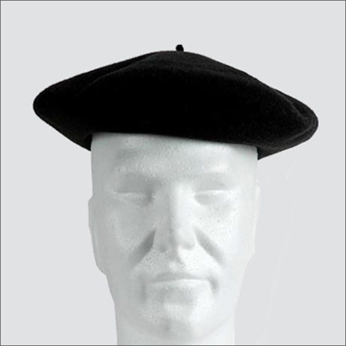 Black Basque Beret Cap