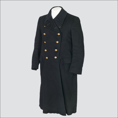 Black Military Long Coat