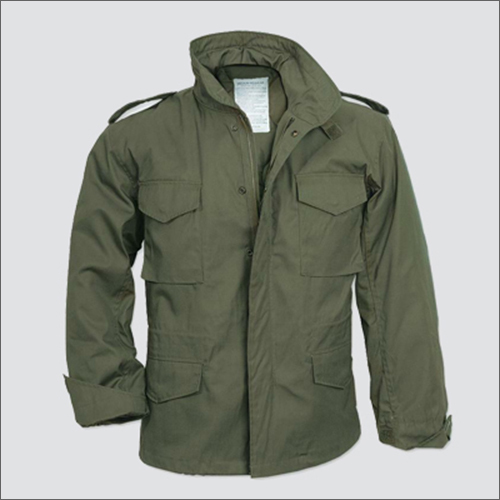 Green 100% Polyester Military Jacket