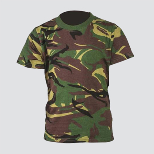 Green Mens Military T Shirt