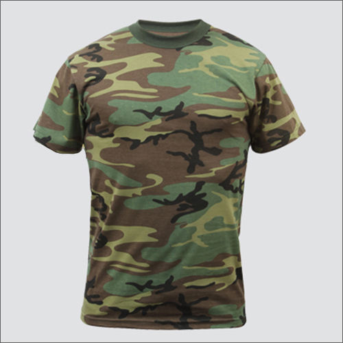 Military Round Neck T Shirt