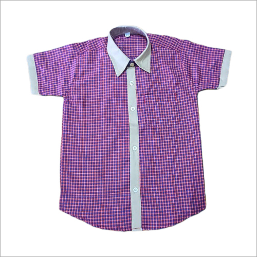 School Uniform Checked Shirt Age Group: 14-17 Years