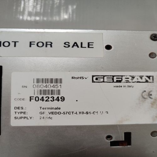 GEFRAN GF-VEDO-57CT-LX0-S1-C1 U-G HMI