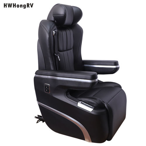 HWHongRV 12V Luxury power Leather Sofa Seating Interior Tuning MPV VAN RV Limousine seats with the legrest