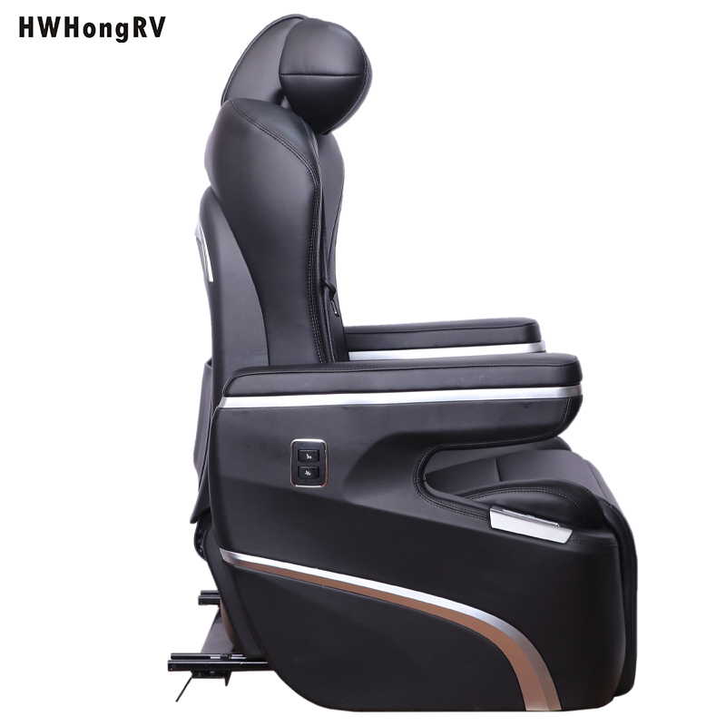 HWHongRV 12V Luxury power Leather Sofa Seating Interior Tuning MPV VAN RV Limousine seats with the legrest