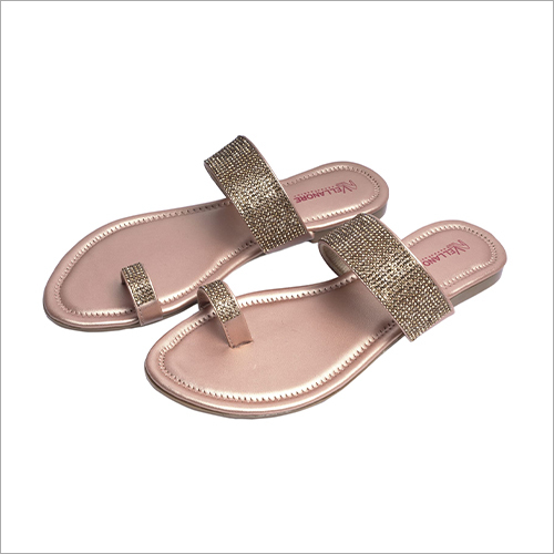 Diamond Peach Flat Slipper