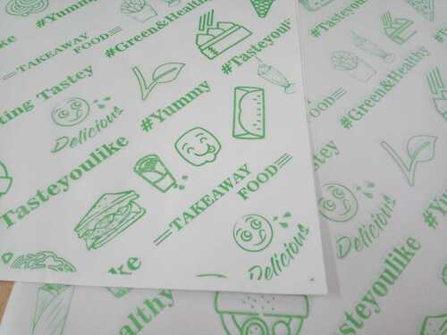 Printed Food Grade Ink Coated 1 Side Butter paper