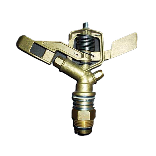 Brass Sprinkler - Metal Efficient Coverage for Small to Large Areas Golden Color Adaptable Irrigation for All Farmlands