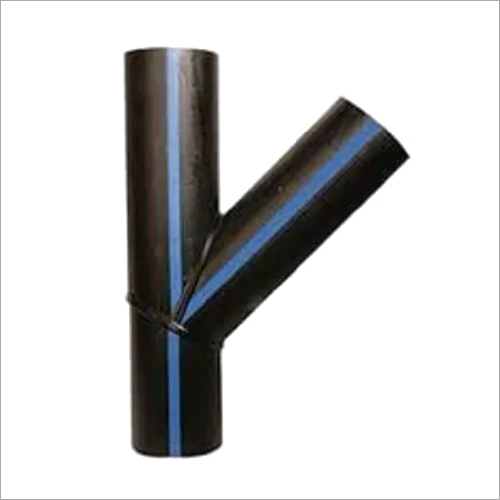 HDPE Fabricated Y Fittings - Black, Round | Durable HDPE Material for Reliable Fluid Distribution and Excellent Compatibility