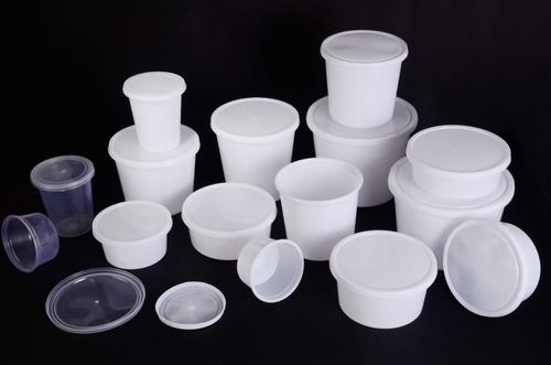 Plastic Pressfit round containers
