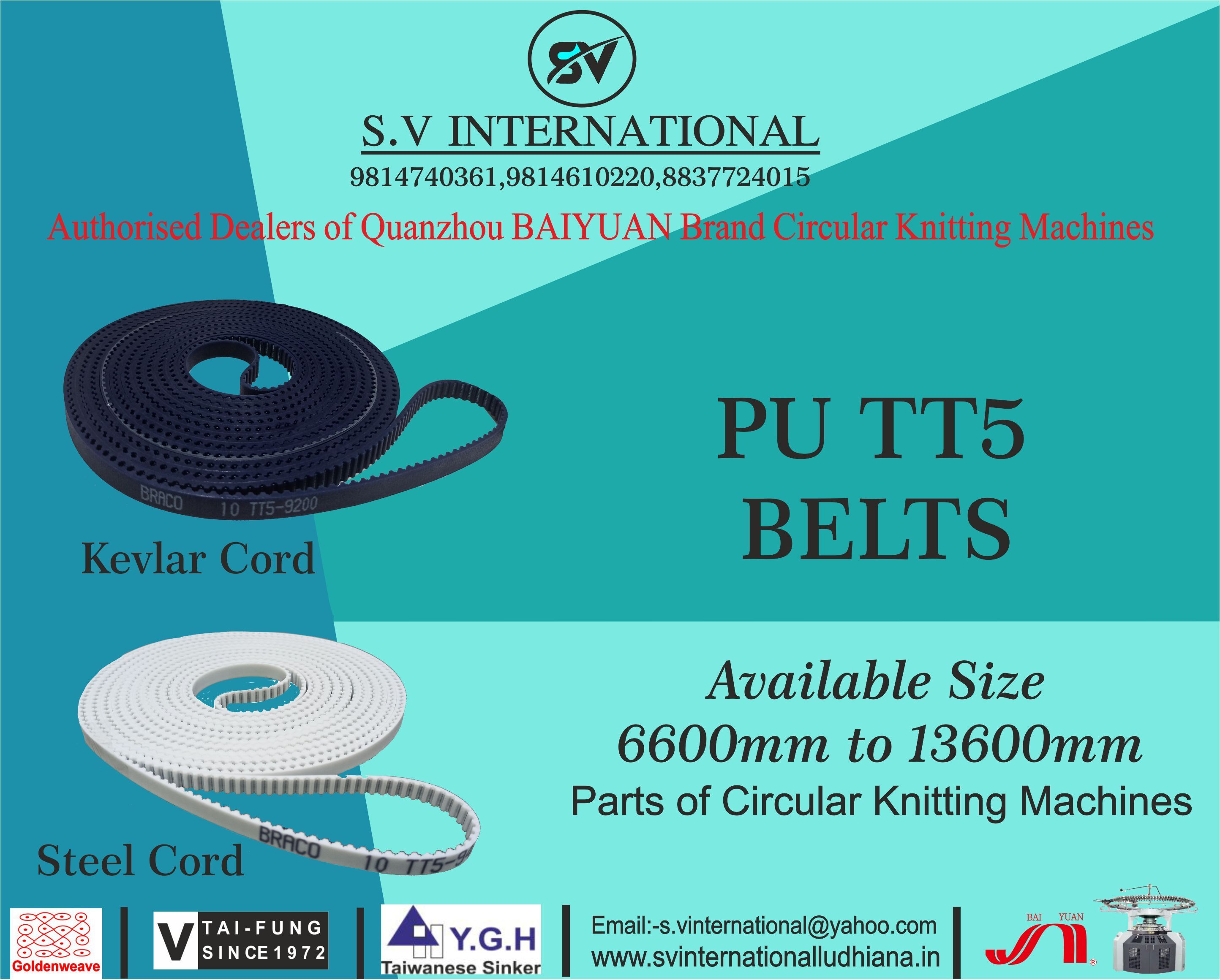 PU TT5 Belts