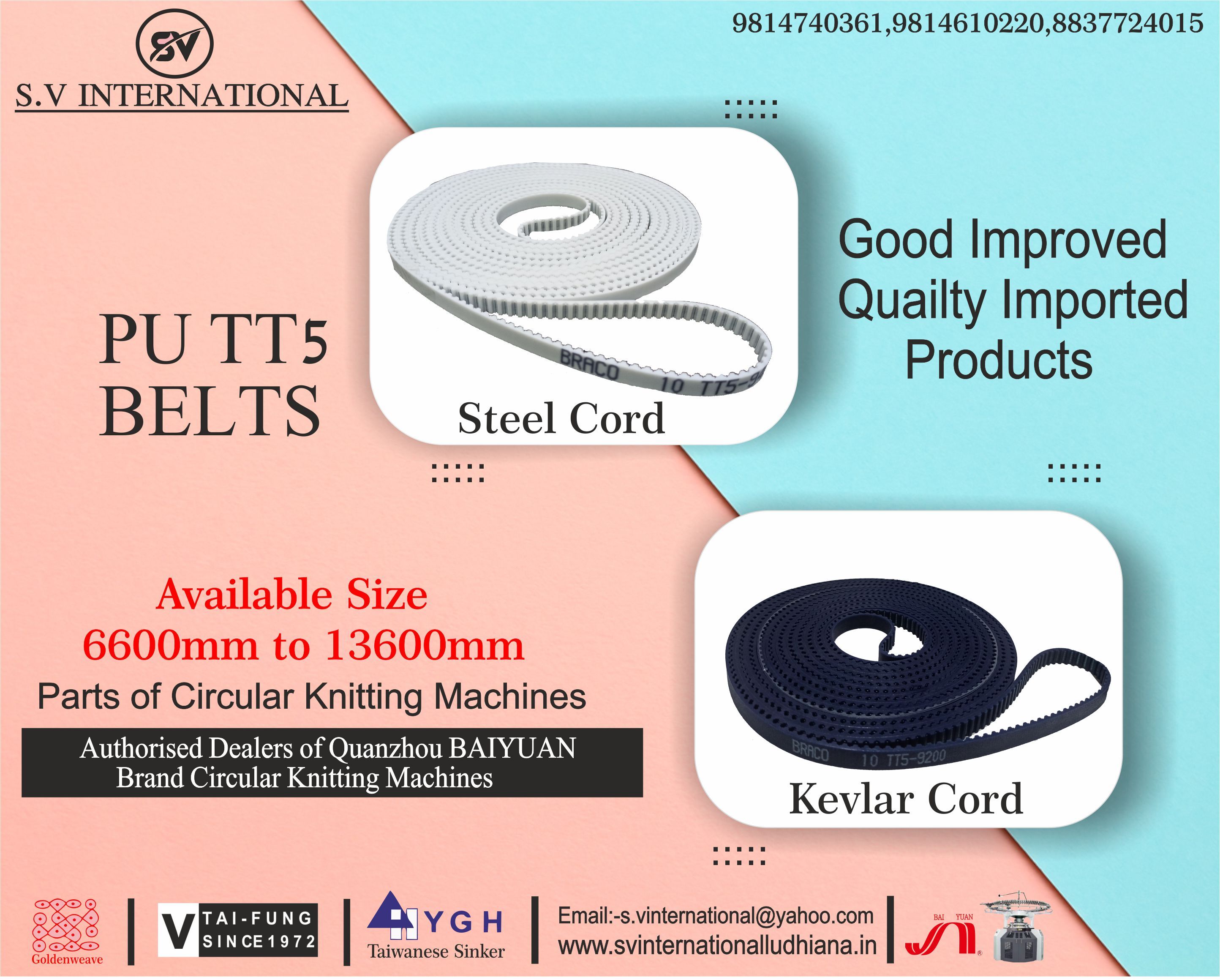 PU TT5 Belts