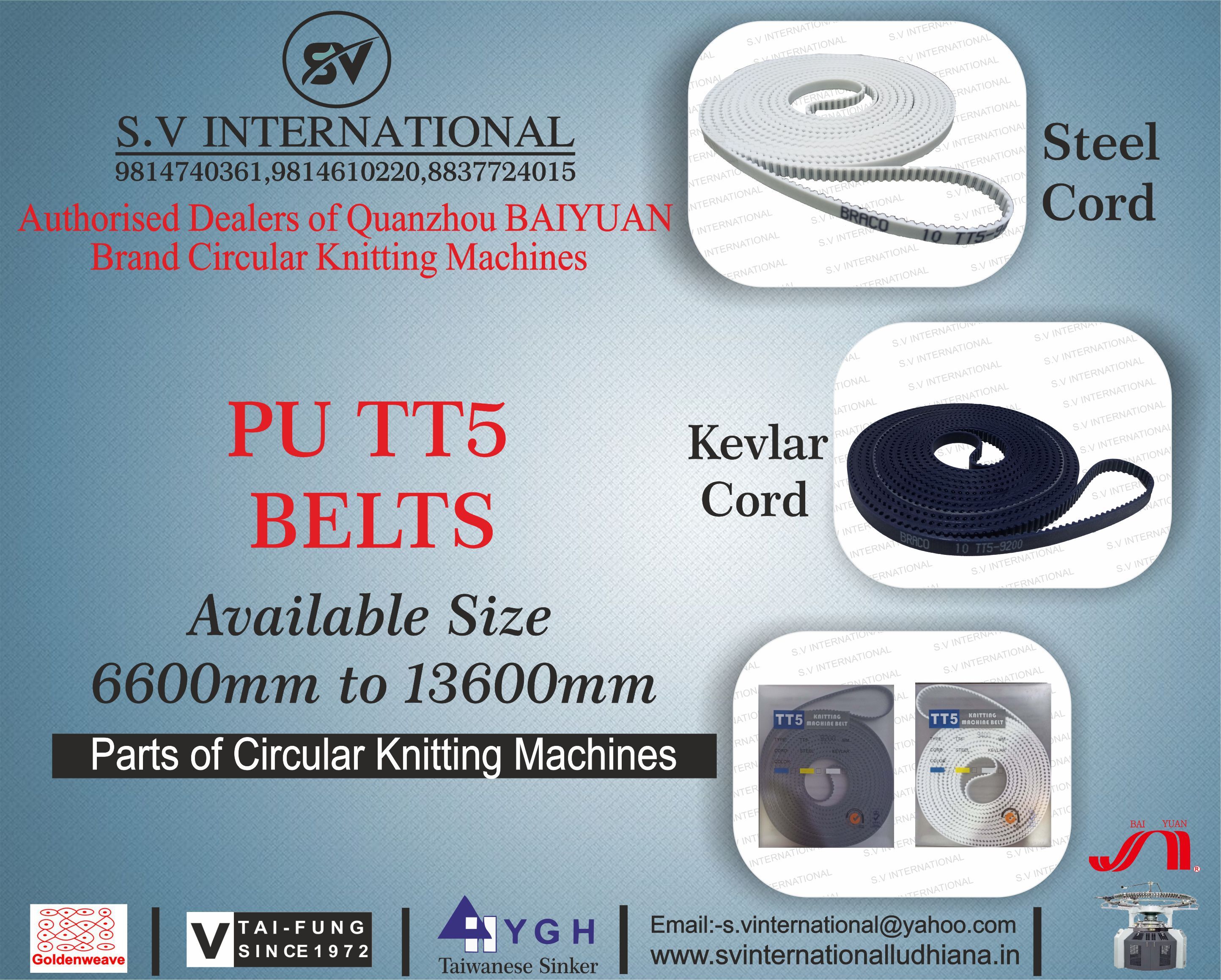 PU TT5 Belts
