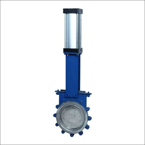 Pneumatic Gate Valve - Stainless Steel / Cast Iron / Cast Steel, 2 to 32 Inch Size, Blue Color, Durable Design for Industrial Use