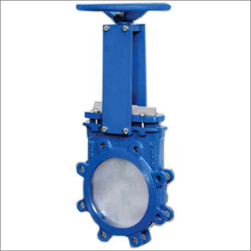 Knife Edge Gate Valve - Casting Material, Different Size Options , Blue Color, Industrial Usage, Warranty Included