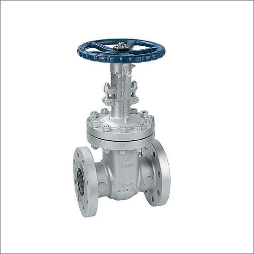 Cast Iron Gate Valve - Pneumatic Power Source, Different Sizes Available, Silver Color, Industrial Usage, Warranty Included