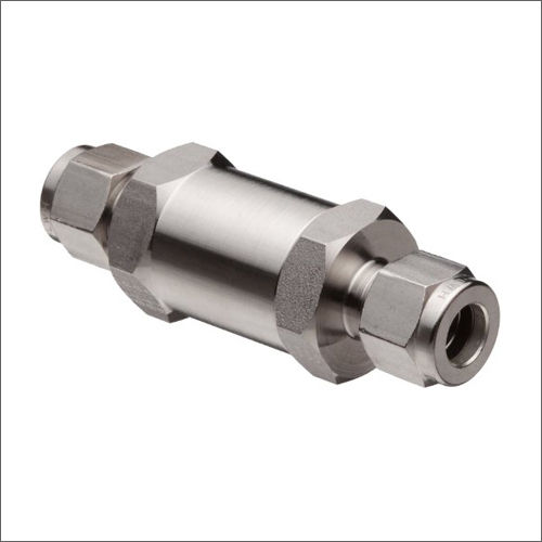 Silver Stainless Steel Check Valve