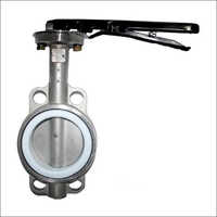 Stainless Steel Butterfly Valve - Different Size, Silver Color | Wafer Type, Hydraulic Power Source, Industrial Usage, Warranty Included