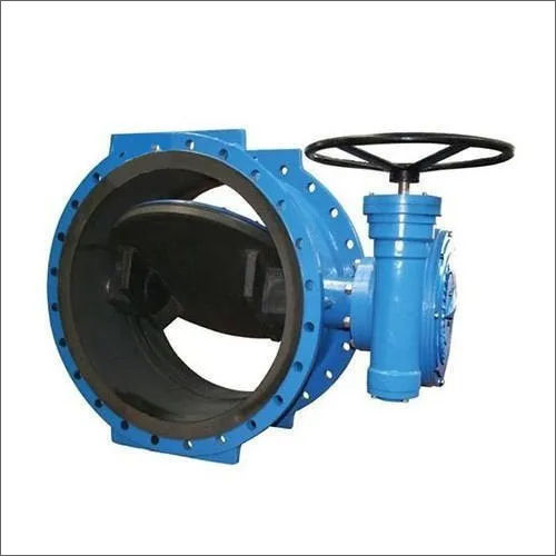 Blue Double Flanged Butterfly Valves