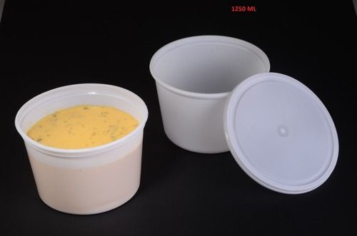 1250 ml Plastic Pressfit round container