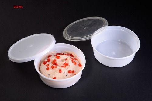 350 ml Plastic Pressfit round container