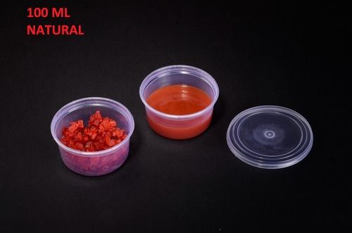 100 ml Plastic Pressfit round container